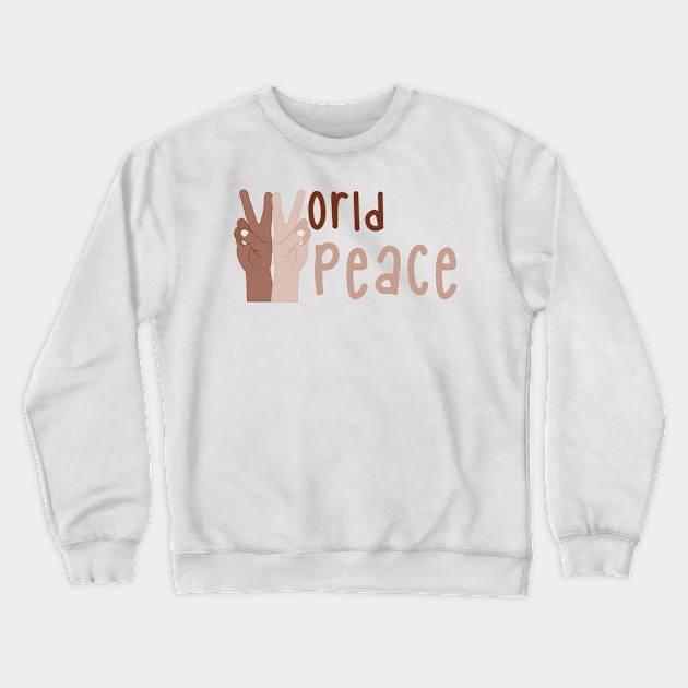 World Peace Crewneck Sweatshirt by Raizenyzer